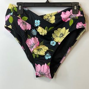 PINK Floral Bikini Bottom size XXL NWT